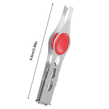 Load image into Gallery viewer, Portable Led Stainless Steel Eyebrow Tweezers Eyebrow Hair Remove Tweezer With LED Light Makeup Tool
