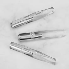Load image into Gallery viewer, Portable Led Stainless Steel Eyebrow Tweezers Eyebrow Hair Remove Tweezer With LED Light Makeup Tool
