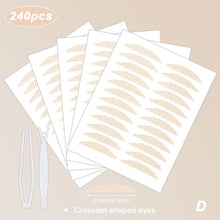 Load image into Gallery viewer, 240Pcs Double Fold Eyelid Tape Sticker Lace Nature Clear Beige Stripe Self-adhesive Natural Eye Makeup Make Up With Tool
