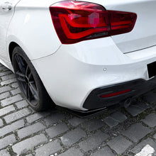 Load image into Gallery viewer, 2Pcs Car Rear Bumper Side Splitters Side Diffuser Exhaust Trim For BMW F20 1 Series 118i 120d 120i 125i M Pack 2015-2019 LCI
