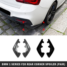 Load image into Gallery viewer, 2Pcs Car Rear Bumper Side Splitters Side Diffuser Exhaust Trim For BMW F20 1 Series 118i 120d 120i 125i M Pack 2015-2019 LCI
