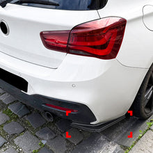 Load image into Gallery viewer, 2Pcs Car Rear Bumper Side Splitters Side Diffuser Exhaust Trim For BMW F20 1 Series 118i 120d 120i 125i M Pack 2015-2019 LCI
