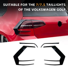 Load image into Gallery viewer, Pair Car Rear Splitter Canard Rear Tail Lamp Spoiler Brake Lamp Trim For VW Golf 7 7.5 MK7 MK7.5 GTI R GTD R400 2012-2020
