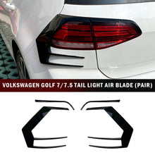 Load image into Gallery viewer, Pair Car Rear Splitter Canard Rear Tail Lamp Spoiler Brake Lamp Trim For VW Golf 7 7.5 MK7 MK7.5 GTI R GTD R400 2012-2020
