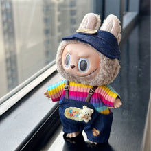 Load image into Gallery viewer, 3pcs Shirt Cap Pants Set for 17cm Labubu Dolls Cute Doll Clothes Fashion Lovely OOTD Wear for Doll Decoration Accessories

