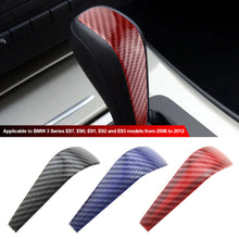 Load image into Gallery viewer, Car Gear Shift Knob Sticker Trim for BMW 3Series E87 E90 E91 E92 E93 E84 2006-2012 Carbon Fiber Decoration Cover Accessories
