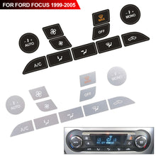 Load image into Gallery viewer, Car Air Dashboard Vinyl Climate Repair Decals Silver For Ford Focus Button Sticker for Ford Focus 2 MK2 Accessories for MK1 MK III
