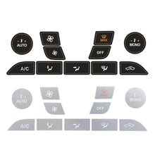 Load image into Gallery viewer, Car Air Dashboard Vinyl Climate Repair Decals Silver For Ford Focus Button Sticker for Ford Focus 2 MK2 Accessories for MK1 MK III
