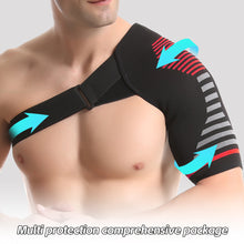 Load image into Gallery viewer, Elastic Knitted Shoulder Support Brace Shoulder Strap Sling for Gym Breathable Sports Injury Rotator Cuff Pain Relief Climbing Sports Shoulder Protector
