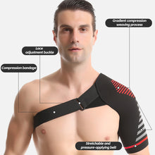 Load image into Gallery viewer, Elastic Knitted Shoulder Support Brace Shoulder Strap Sling for Gym Breathable Sports Injury Rotator Cuff Pain Relief Climbing Sports Shoulder Protector
