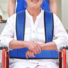 Load image into Gallery viewer, Wheelchair Safety Belt Anti-Slip Restraint Strap Adjustable Breathable Mesh for Elderly Fall Prevention Nursing Home Post-Surgery Dementia Patient
