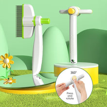 Load image into Gallery viewer, Effortless Rotating Pet Hair Brush Comb Dematting Tool for Matted Fur Professional Dog Cat Comb Hair Remover New Pet Cat Supplies
