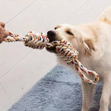 Load image into Gallery viewer, Dog Rope Toys Dental Chew Rope for Dogs Durable Puppy Teething Relief Toys Cotton Interactive Tug of War Rope Multi-Knot Bundle
