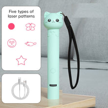 Load image into Gallery viewer, Interactive Red Dot Laser Cat Toy Safe USB Charging 3IN 1 Kitten Teaser Toy Portable Cat Skin Funny Laser Pen Cat Chaser Stick
