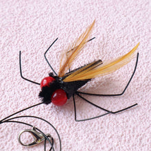 Load image into Gallery viewer, Insect-shaped Feather Cat Toy Replacement Head DIY Replace Cat Teaser Stick Replacement Pendant Pet Toy Accessories
