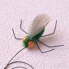 Load image into Gallery viewer, Insect-shaped Feather Cat Toy Replacement Head DIY Replace Cat Teaser Stick Replacement Pendant Pet Toy Accessories
