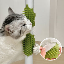 Load image into Gallery viewer, Cat Self Grooming Scratcher Table Legs Protector TPR Cat Cheek Massager Removable Cat Grooming Brush Space-Saving Cat Accessory
