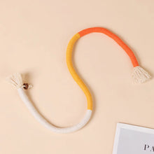 Load image into Gallery viewer, Interactive Cat Teething Rope Wand Durable Cotton Self-Entertainment Cat Chew Toy Cat Dental Toy Bite Rope Stick Cat Supplies

