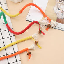 Load image into Gallery viewer, Interactive Cat Teething Rope Wand Durable Cotton Self-Entertainment Cat Chew Toy Cat Dental Toy Bite Rope Stick Cat Supplies

