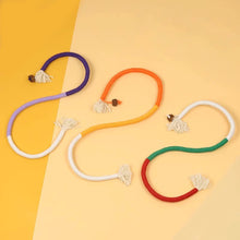 Load image into Gallery viewer, Interactive Cat Teething Rope Wand Durable Cotton Self-Entertainment Cat Chew Toy Cat Dental Toy Bite Rope Stick Cat Supplies
