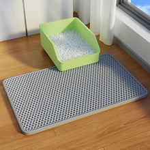 Load image into Gallery viewer, Double Layer Pet Cat Litter Mat Universal Litter Box Mat Non-Slip Easy to Clean Waterproof Cat Supplies
