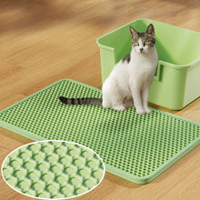 Load image into Gallery viewer, Double Layer Pet Cat Litter Mat Universal Litter Box Mat Non-Slip Easy to Clean Waterproof Cat Supplies
