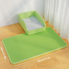 Load image into Gallery viewer, Double Layer Pet Cat Litter Mat Universal Litter Box Mat Non-Slip Easy to Clean Waterproof Cat Supplies
