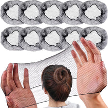 Load image into Gallery viewer, 10pcs Invisible Bun Net Simple Style Mesh Net Breathable Wig Net Hair Styling Tool Women Female Hair Accessories
