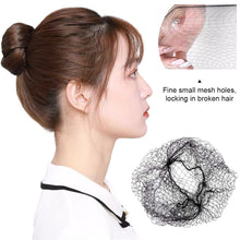 Load image into Gallery viewer, 10pcs Invisible Bun Net Simple Style Mesh Net Breathable Wig Net Hair Styling Tool Women Female Hair Accessories
