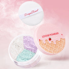 Load image into Gallery viewer, Flour Powder Honey Powder Oil Control Makeup Powder Matte Fog Brightening Face Repairing Powder Three Color Blush Powder

