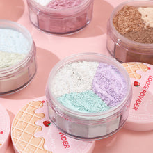 Load image into Gallery viewer, Flour Powder Honey Powder Oil Control Makeup Powder Matte Fog Brightening Face Repairing Powder Three Color Blush Powder
