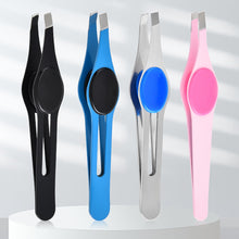 Load image into Gallery viewer, Beauty Tools Big Belly Eyebrow Clip Tweezers Stainless Steel Eyebrow Clip Eyebrow Trimming Tweezers Diagonal Flat Mouth
