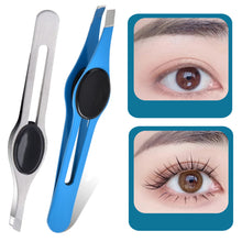 Load image into Gallery viewer, Beauty Tools Big Belly Eyebrow Clip Tweezers Stainless Steel Eyebrow Clip Eyebrow Trimming Tweezers Diagonal Flat Mouth
