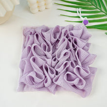 Load image into Gallery viewer, 2-In-1 Bath Ball Towel Loofah with Drawstring Closure for Soap Soft Exfoliating Mesh Shower Sponge Skin Care Bathing Tool
