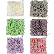 Load image into Gallery viewer, 2-In-1 Bath Ball Towel Loofah with Drawstring Closure for Soap Soft Exfoliating Mesh Shower Sponge Skin Care Bathing Tool
