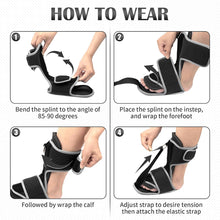 Load image into Gallery viewer, Foot Droop Corrector Plantar Fascia Nighttime Splint Ankle Foot Inside Outside Flip Foot Support Fixed Correction Strap

