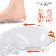 Load image into Gallery viewer, Transparent Arch Half Pad Adult Hoop Leg Inner and Outer Eight Shape Correction Arch Back Pad Flat Arch Support Insole
