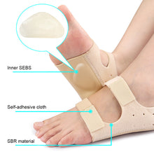 Load image into Gallery viewer, Foot Arch and Heel Protection Cover Shock Absorption Foot Protection Crack Prevention Height Correction Flat Arch Support Insole

