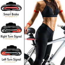 Load image into Gallery viewer, Bicycle Intelligent Sensor Brake Taillight Waterproof And Anti-Theft Remote Control Steering Warning Light Type-C Charging
