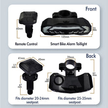Load image into Gallery viewer, Bicycle Intelligent Sensor Brake Taillight Waterproof And Anti-Theft Remote Control Steering Warning Light Type-C Charging
