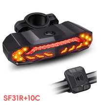 Load image into Gallery viewer, Bicycle Intelligent Sensor Brake Taillight Waterproof And Anti-Theft Remote Control Steering Warning Light Type-C Charging
