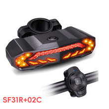 Load image into Gallery viewer, Bicycle Intelligent Sensor Brake Taillight Waterproof And Anti-Theft Remote Control Steering Warning Light Type-C Charging
