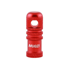 Load image into Gallery viewer, 1PC Multi-Functional Bicycle Aluminum Alloy Presta Valve Core Dust Cover Tubeless Tire Valve Core Disassembly Tool
