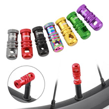 Load image into Gallery viewer, 1PC Multi-Functional Bicycle Aluminum Alloy Presta Valve Core Dust Cover Tubeless Tire Valve Core Disassembly Tool
