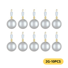 Load image into Gallery viewer, 10PCS 2-20G Spherical Quick-Release Running Lead Hand Rods Anti-Current Snag-Proof Line Set Stream And Wild Fishing Supplies
