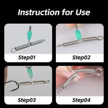 Load image into Gallery viewer, 10PCS Quick-Release Hook Separator Anti-Winding Spring Subline Double-Hook Rig Spreader Lure Fishing Accessories
