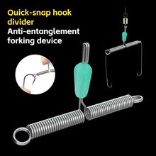 Load image into Gallery viewer, 10PCS Quick-Release Hook Separator Anti-Winding Spring Subline Double-Hook Rig Spreader Lure Fishing Accessories
