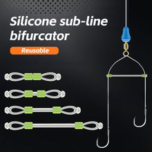 Load image into Gallery viewer, 10PCS 1.5-5CM Silicone Sub-Wire Fixed-Distance Fork Bean Anti-Winding Quick-Hanging Hook Spreader Fishing Accessories
