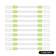 Load image into Gallery viewer, 10PCS 1.5-5CM Silicone Sub-Wire Fixed-Distance Fork Bean Anti-Winding Quick-Hanging Hook Spreader Fishing Accessories
