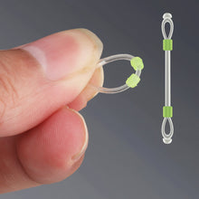 Load image into Gallery viewer, 10PCS 1.5-5CM Silicone Sub-Wire Fixed-Distance Fork Bean Anti-Winding Quick-Hanging Hook Spreader Fishing Accessories
